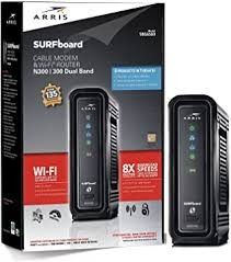 ARRIS Surfboard SBG6580-2 8x4 DOCSIS 3.0 Cable Modem/Wi-Fi N600 (N300 2.4Ghz + N300 5GHz) Dual Band Router