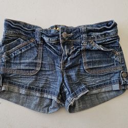 Hydraulic Cuffed Denim Jean Shorts Size 3/4 Worldwide