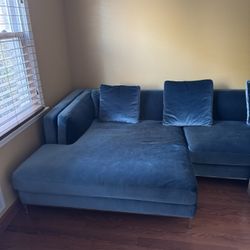 Nico Sectional  Left-Hand-Facing Solstice - Blue