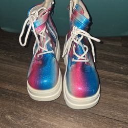 Womens Demonia Boots Shoes Sparkle Size 9