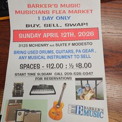 Barker's Music Musicians Flea Market