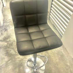 Swivel Upholstered Adjustable Height Counter Stool 