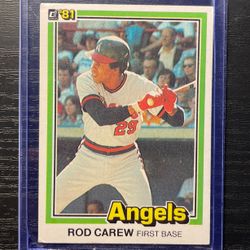 1981 Donruss First Edition Collection Series Rod Carew Baseball Card #49
