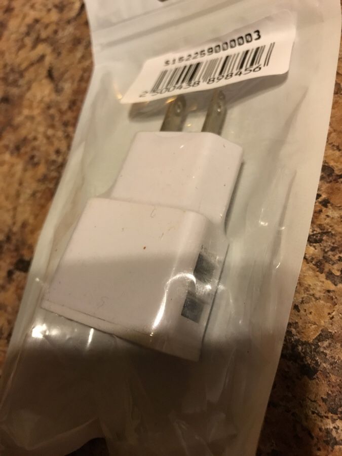 Home charger for iPhone and android two USB ports