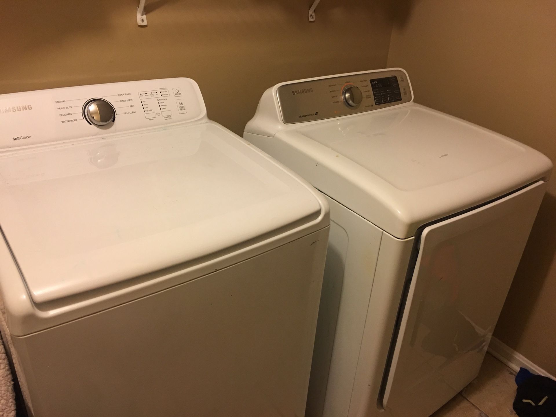 Samsung digital washer and dryer only one year old