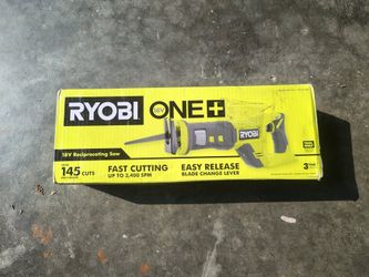 FREE BONUS BATTERY! NEW RYOBI ONE+ 18V Cordless Reciprocating Saw (Tool Only)