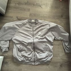 Men’s Adidas Grey Zip Up Jacket