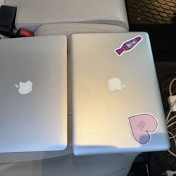 2 MacBook Laptops For Parts/repair