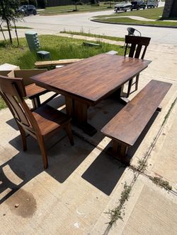 Real wood table