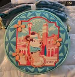 Disney Parks Loungefly EPCOT Italy Pavilion Viva Topolino Crossbody Bag - NWT