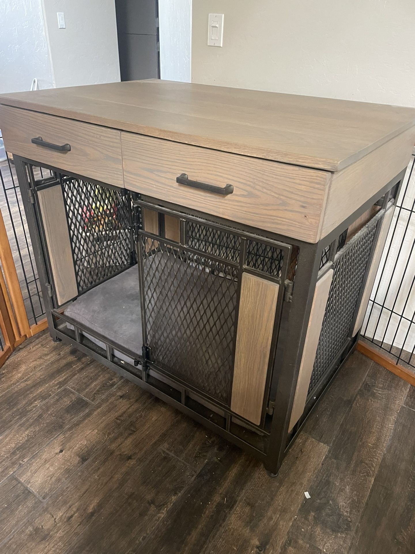 X-Large Dog Crate W/ Drawers