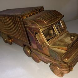 Copper Music Box 18 Wheeler Truck Copper 