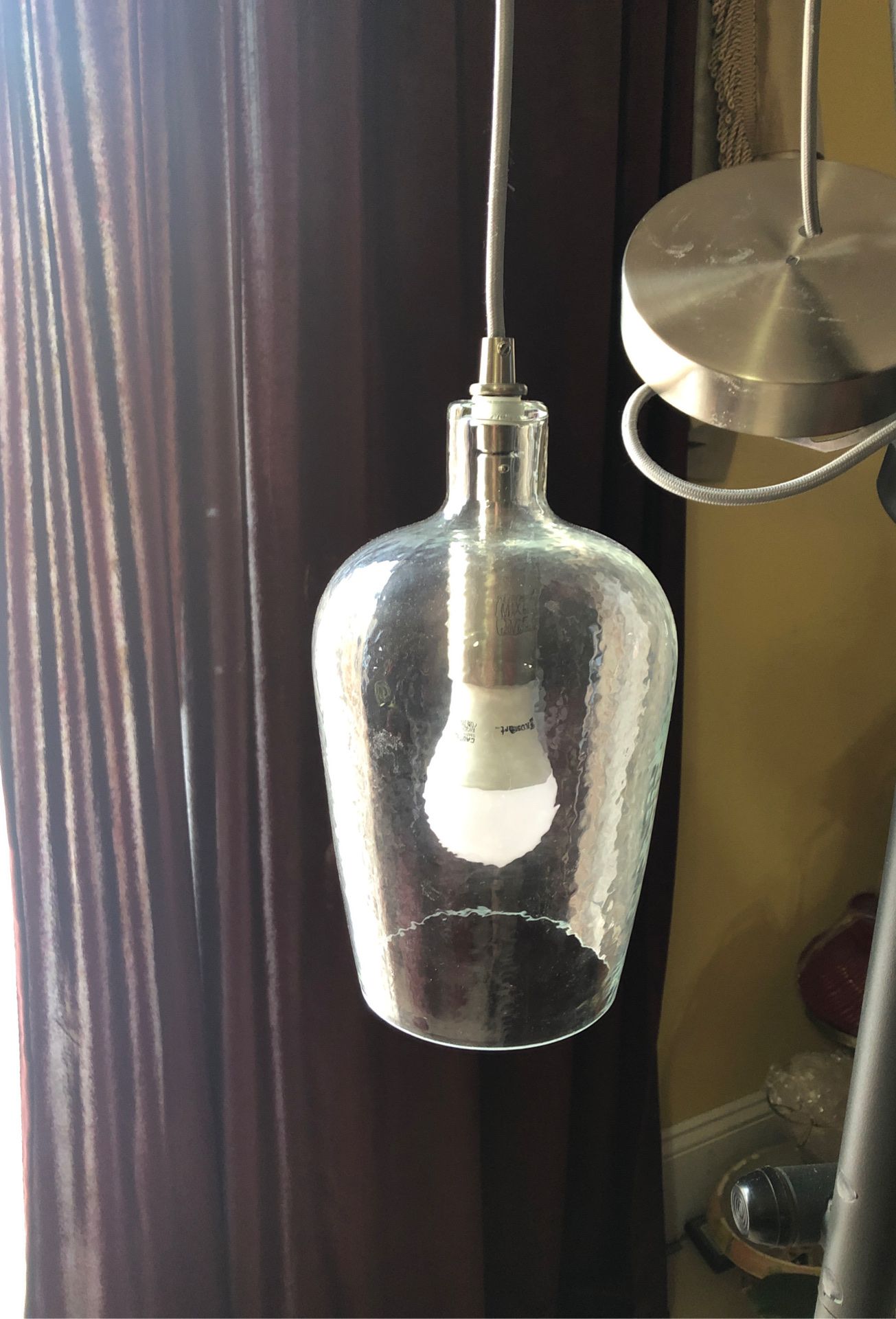 Glass hanging lamp- modern
