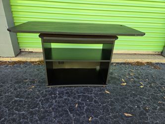 Black Swivel Top TV Stand Media Console