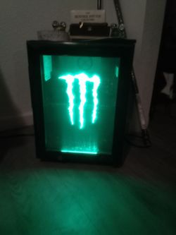 Nice refrigerator monster logo on the front