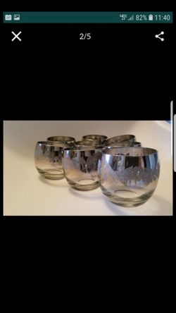 8 gorgeous holiday silver tumblers glasses