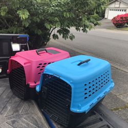 Small Dog Cat Rabbit Bunny Kennel Crate Carrier Like New 24" L by 14” W by 14” $25 Each