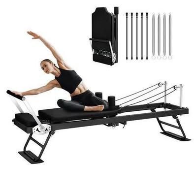 NEW in Box 75" Pilates Reformer Machine , Foldable Reformer Pilates Machine & Equipment