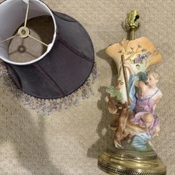 Antique French Figurine Lamp #1