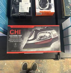 CHI Electronic Clothing Iron with Retractable Cord