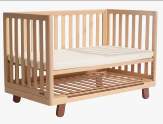 HHB Wooden Baby Crib with Mattress