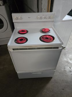 whirlpool Four Burner Electric Stove.