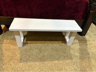 Farmhouse Bench White (4ft) ***New***