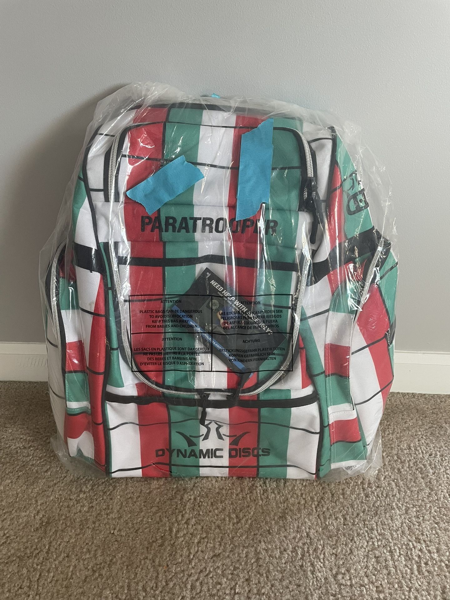 Limited Edition Italian Flag Paratrooper Disc Golf Bag