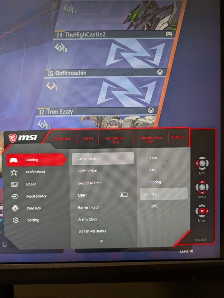 MSI Gaming Monitor 144hz Pc 120 Xbox