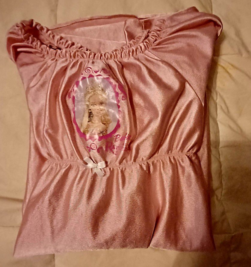 Pink Barbie Night Gown - Girls Large
