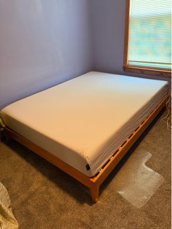 Queen Bed Frame & Mattress