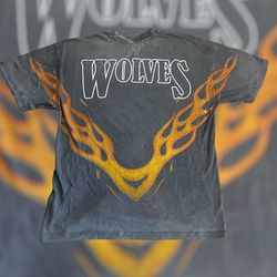 Darc Sport T-Shirt small Wolves Club Flames Limited Edition grey NWOT