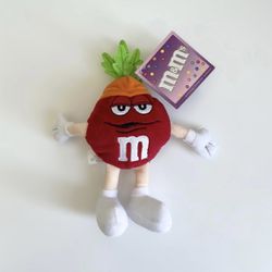 2004 M&M’s Mars Red Candy Orange Carrot Halloween 7” Plush Toy