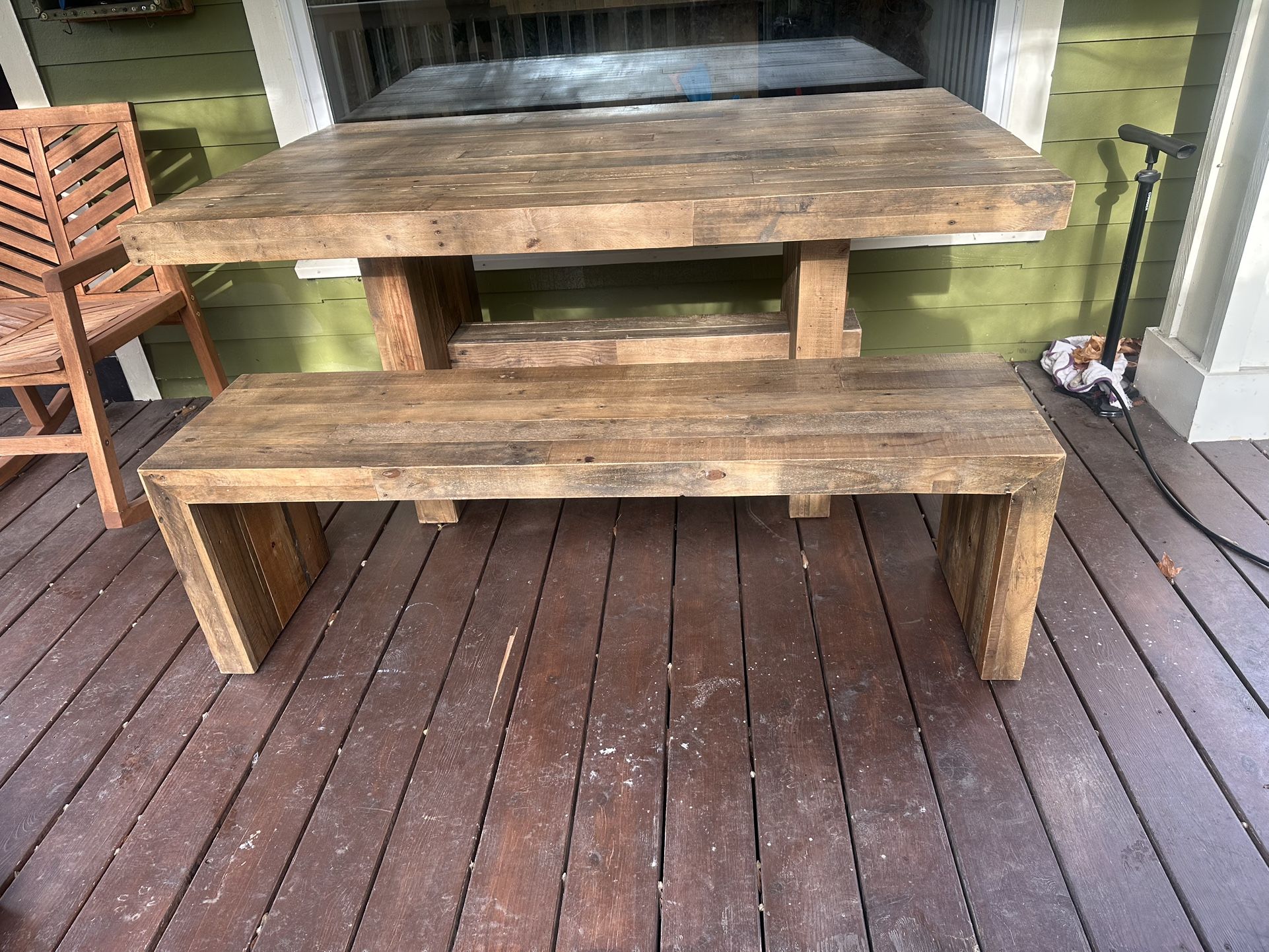 West Elm Emmerson Table And Bench