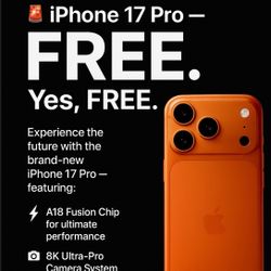 Free iPhone 17 Pro!