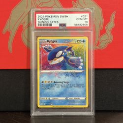 2021 Pokemon Kyogre PSA 10