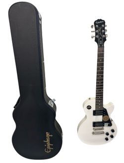White Epiphone Les Paul Electric Guitar *32684