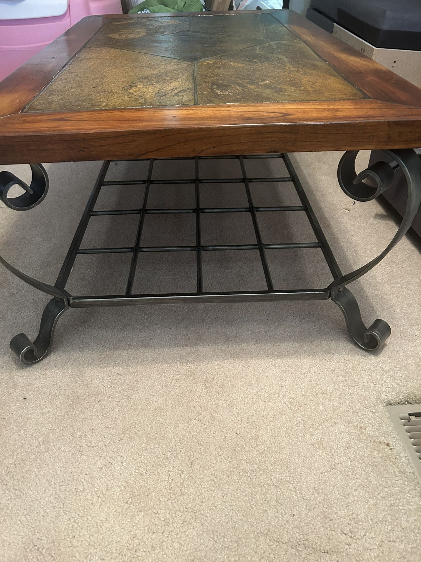 Tables - Wood/stone/wrought iron