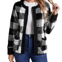 Black Plaid Sweater