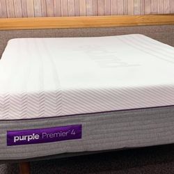 Purple Hybrid Premier .4 King Size Mattress- Like New! 