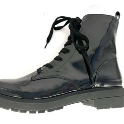 Women’s Patent Leather Combat Boot NEW