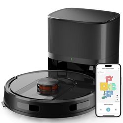 TRDIOL Robot Vacuum & Mop Combo w/ Self-Emptying Base, LiDAR Mapping, 6000Pa Suction – New