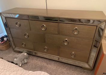 Mirrored Gold Dresser