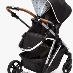 Mockingbird Single Stroller – Polka Dot Lining, Excellent Condition!