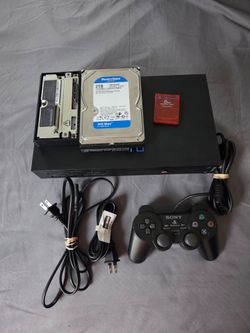 PlayStation 2 Fat – 2TB Hard Drive + 617 Games 🖤