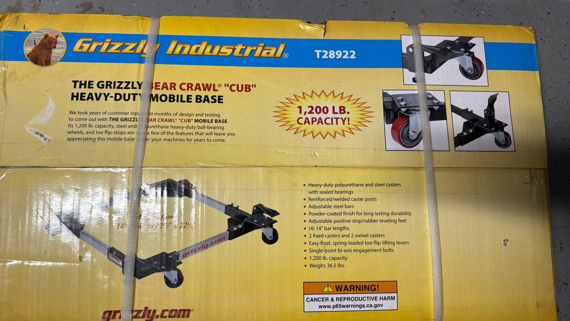 Grizzly Bear Crawl Heavy Duty Mobile Base