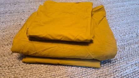 CB2 King duvet cover and sheet set 100% cotton