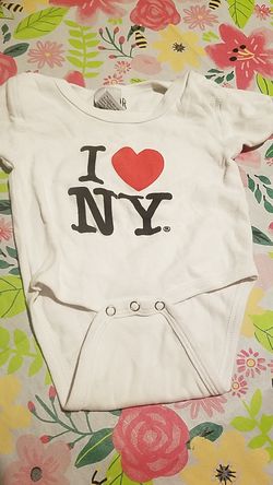 I ❤NY baby onesie