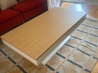 Modern Coffee Table with Hidden Storage - Excellent Condition
