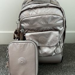 Back Pack Kipling And Pens  Case /Mochila